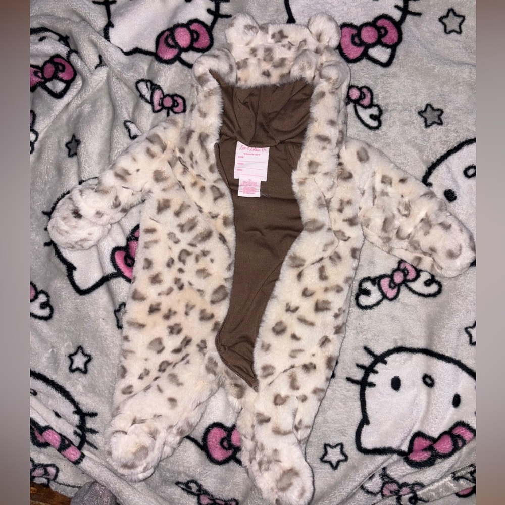 Leopard Winter Snowsuit For Baby
